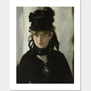 Berthe Morisot With a Bouquet of Violets by Edouard Manet Posters and Art